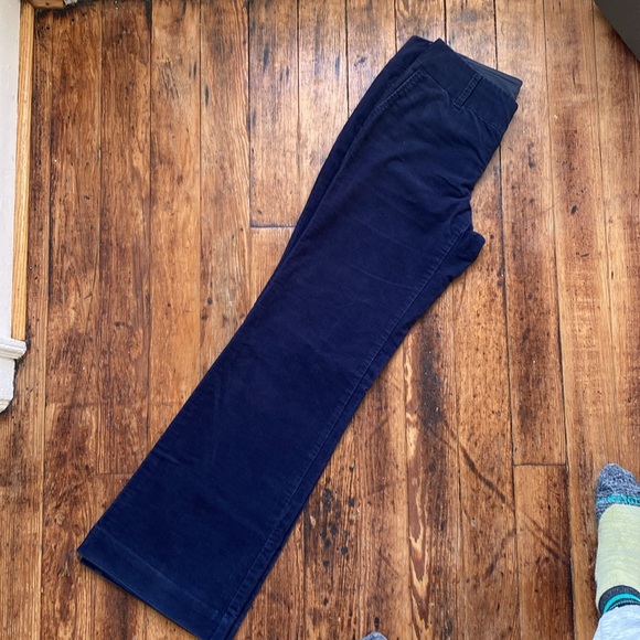 Gap Women’s Navy Corduroy Low Rise Boot Cut Flare Pants - Picture 3 of 7